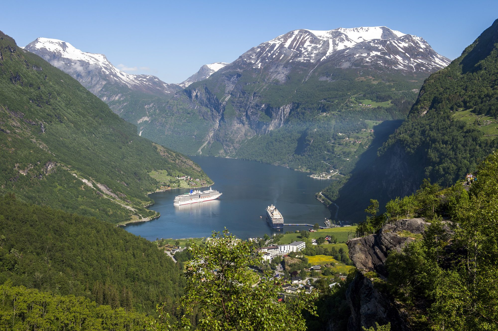 Ancient blue glacier ice meeting the fjord waters